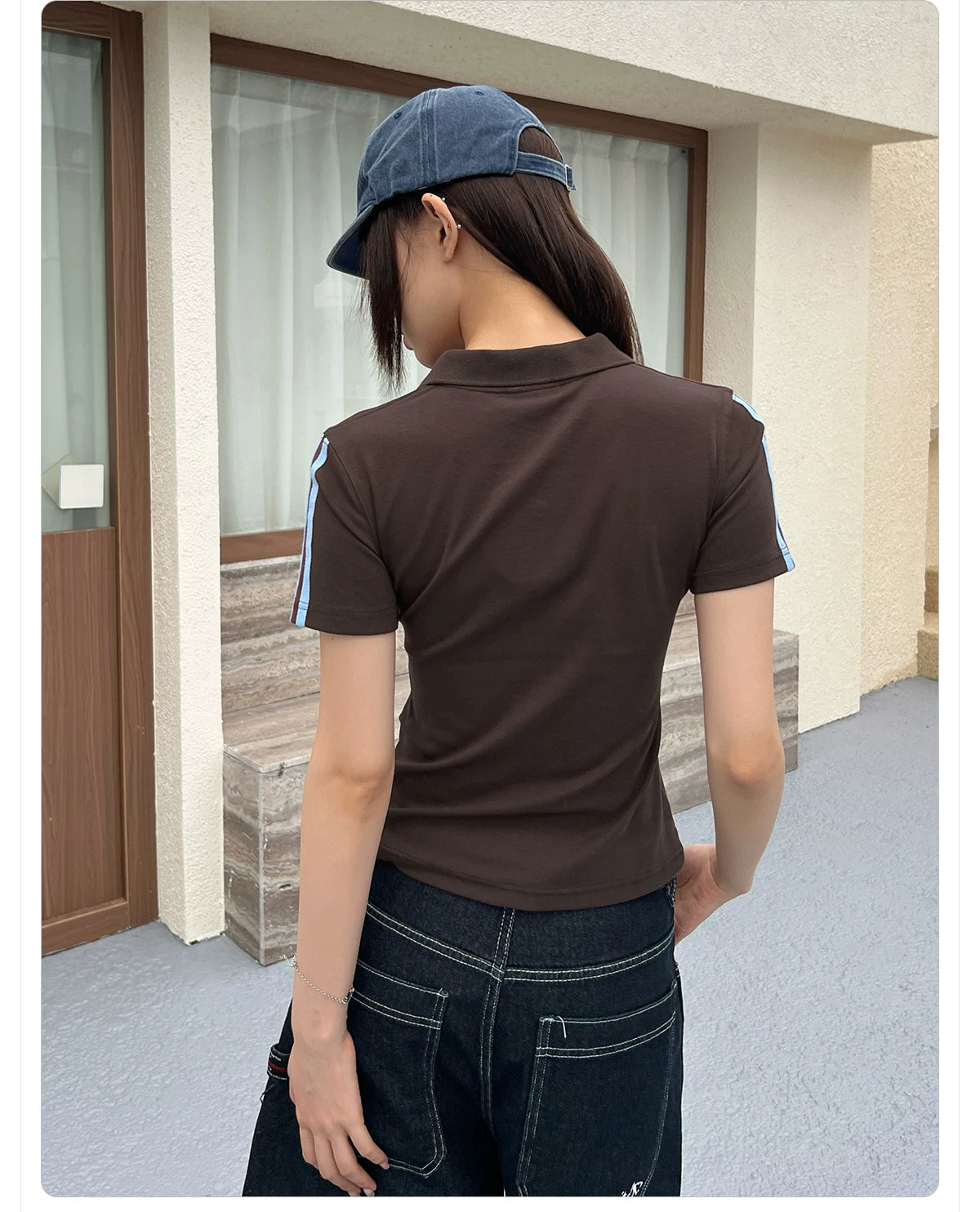 404MOB Polo Neck Slim Tee
