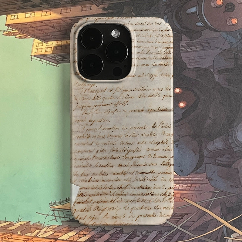 Retro Russian manuscript PBCASE X OQ Iphone Case