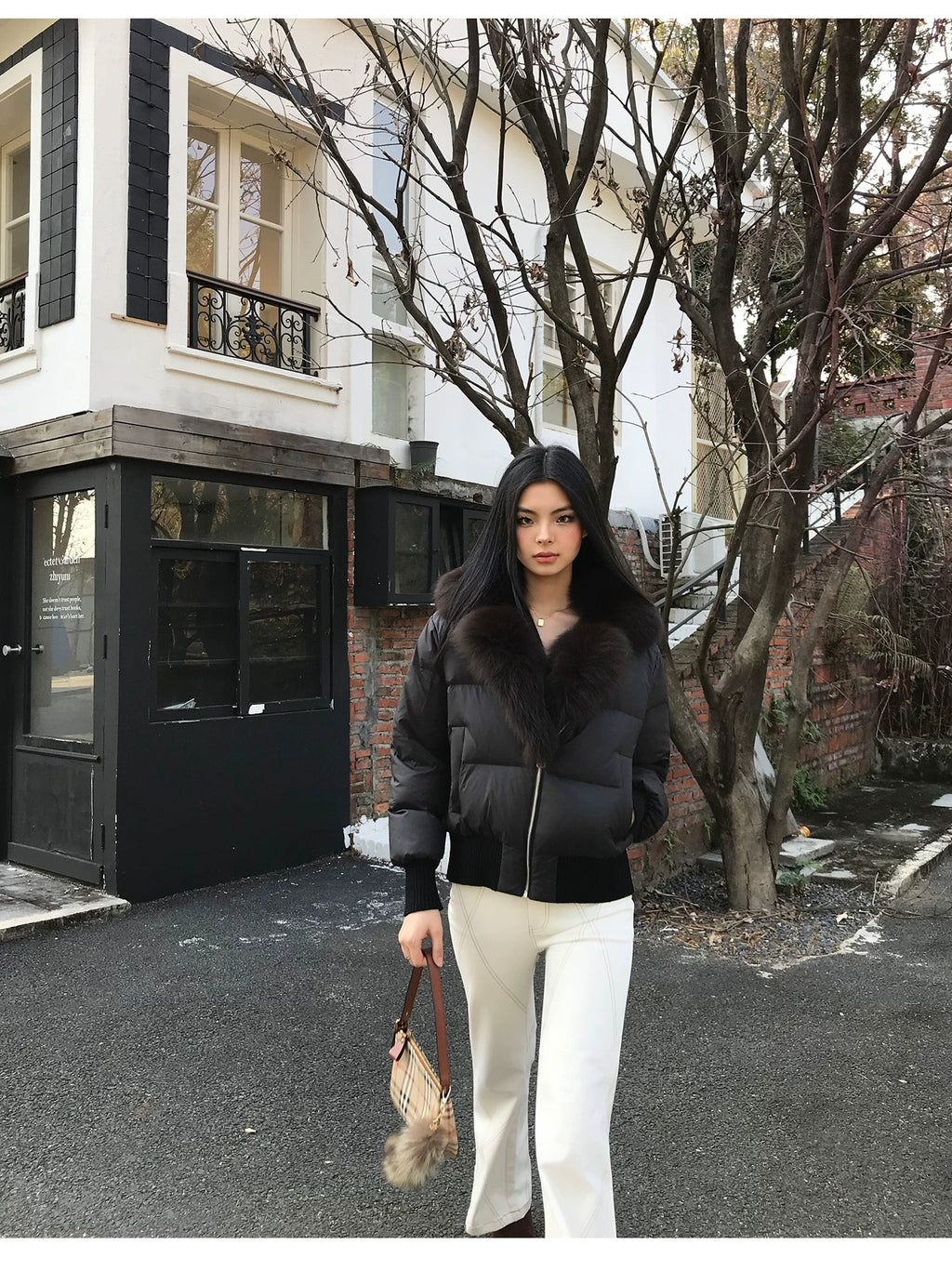 Audwyn Open-line Stretch Slim Casual Flared Trousers