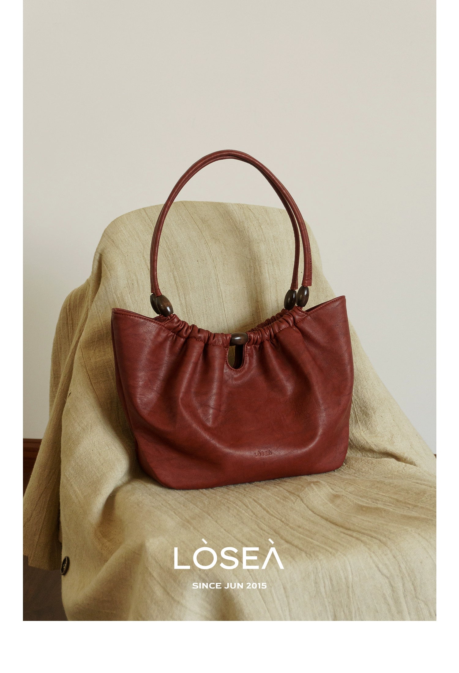 LOSEA Retro New Chinese Vegetable Basket Handbag