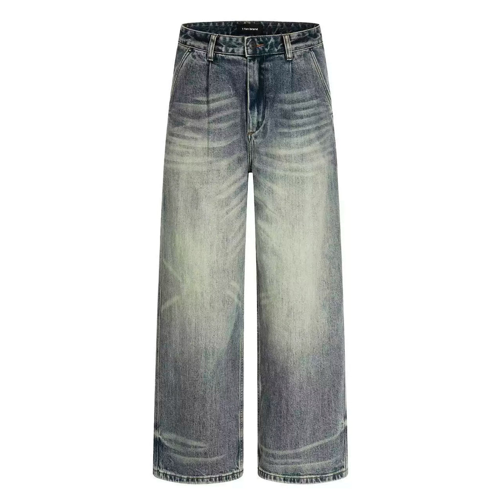 Saimt Retro Straight-leg Wide-leg Jeans