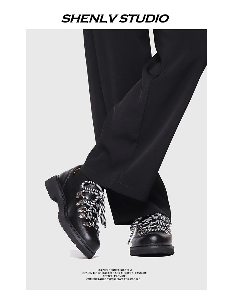 SHENLV STUDIO mountaineering derby shoes