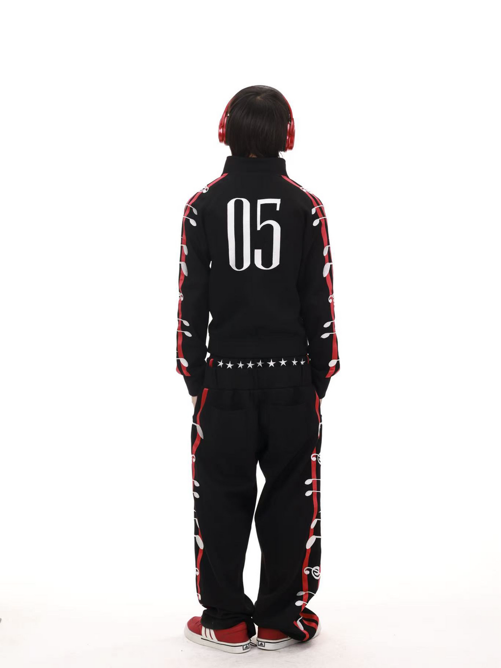 DETW Three-dimensional Embroidery Casual Suit