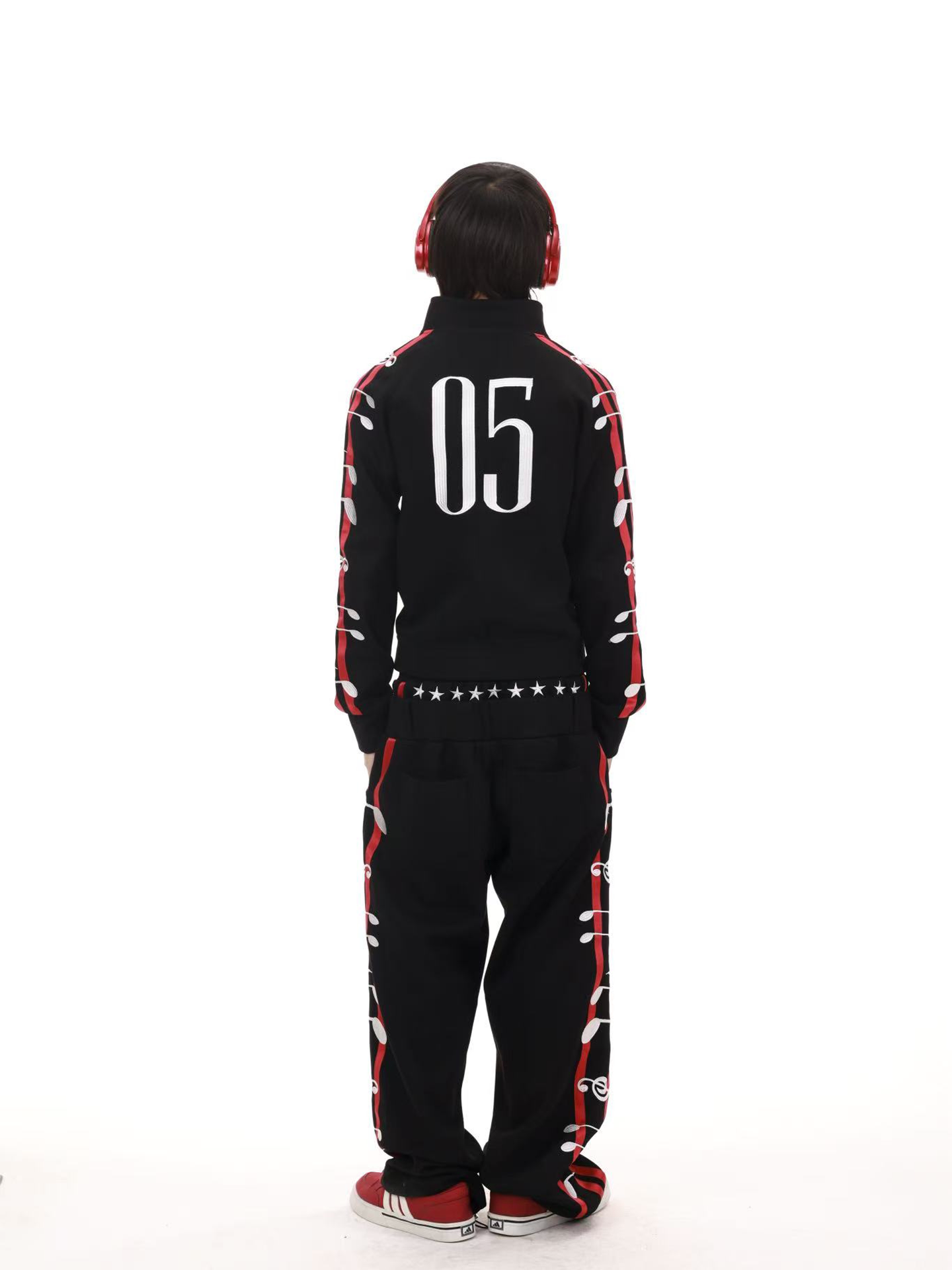 DETW Three-dimensional Embroidery Casual Suit