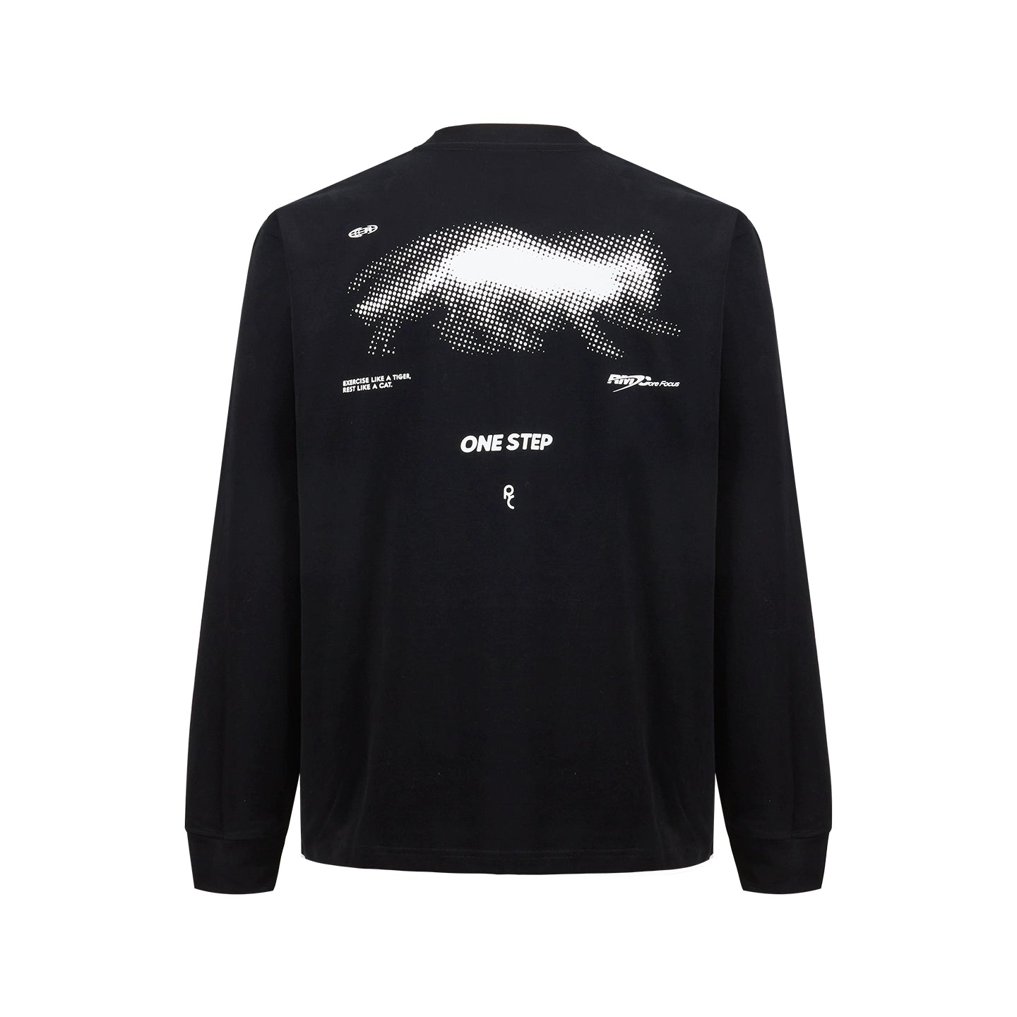 Remedy Phantom Cat Print Loose Long Sleeves