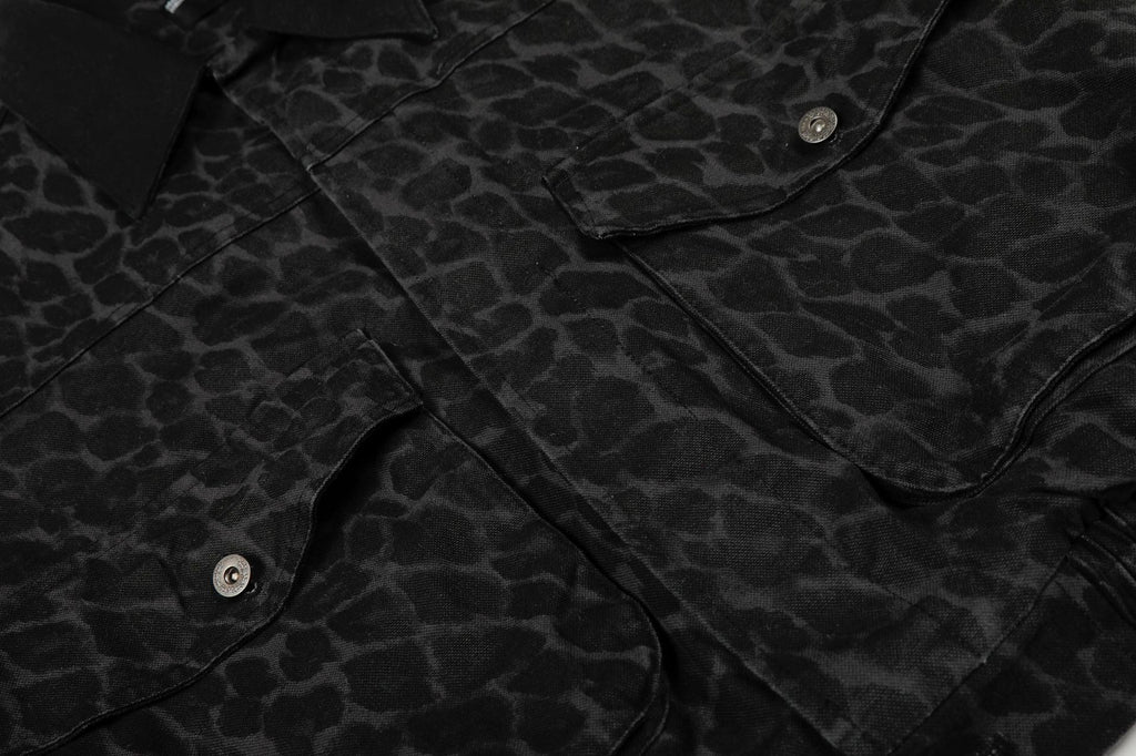 11KN Vintage Leopard Print Tooling Jacket