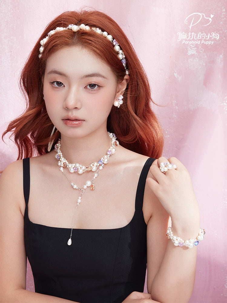 ParanoidP Pearl Love Earrings