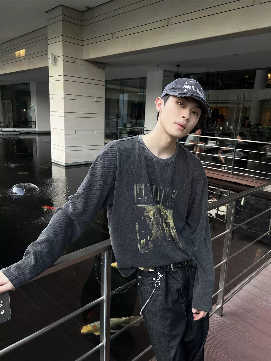 AMBSOM Old Waffle Long Sleeve