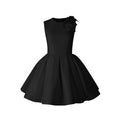 Avenement Waist Bow Crew Neck Vest Skirt
