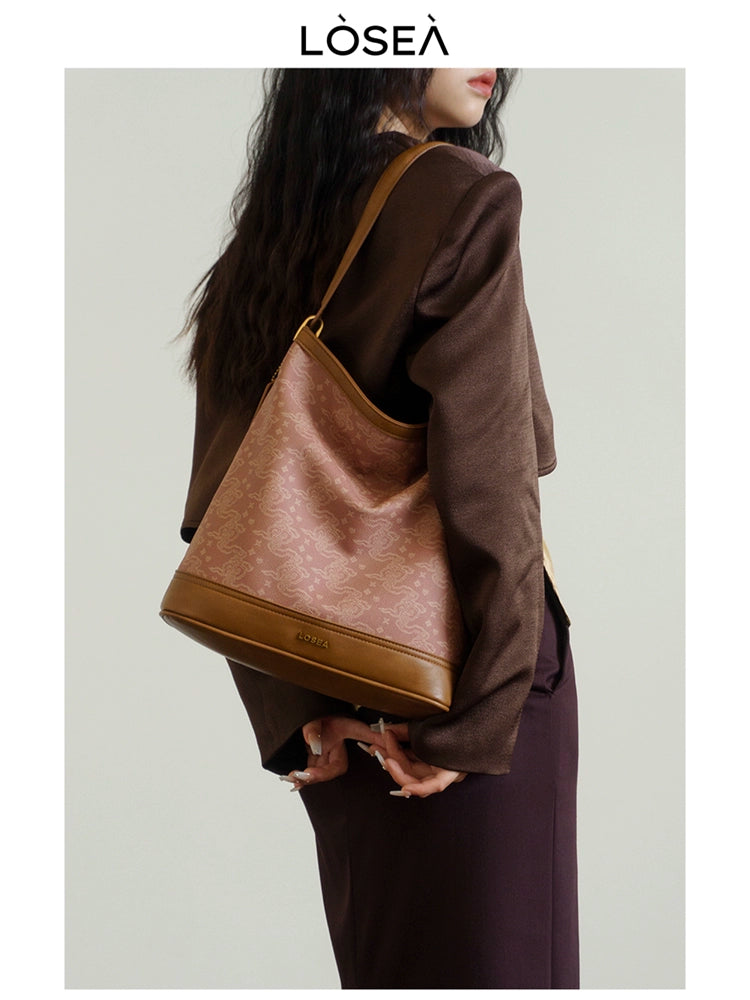 LOSEA Ruyi Moire Premium Bucket Bag