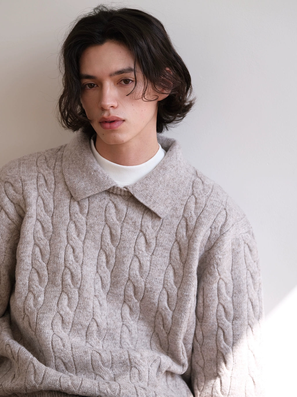 CARPEM Anti-pilling Fake Two-piece Twist Sweater