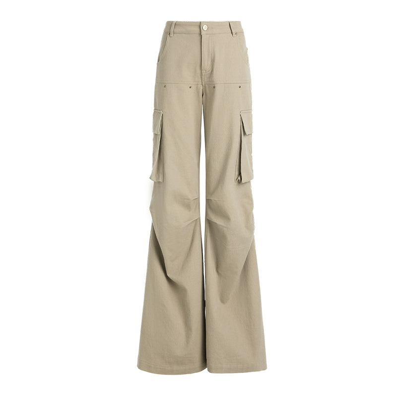 ABMY Slimmer Multi-pocket Design Sense Niche Cargo Pants