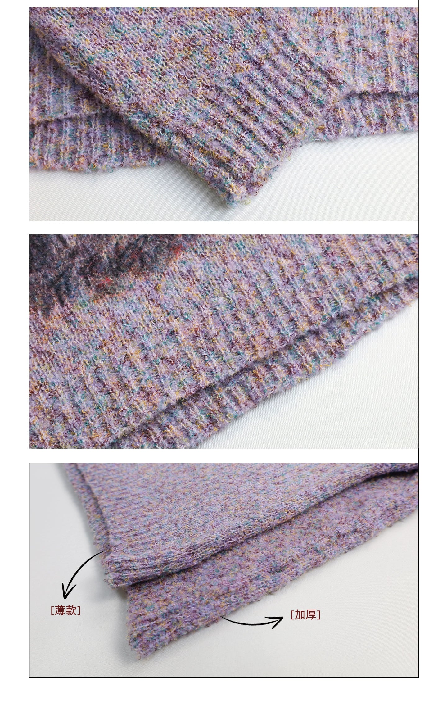 Girlyhalo Vintage Print Pullover Crew Neck Knitted Sweater