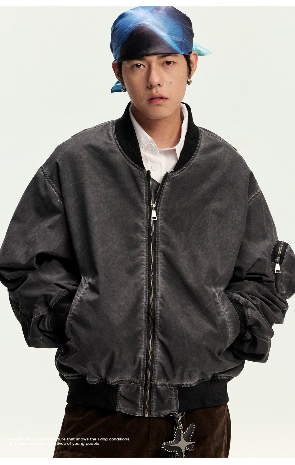 CoosRetro Vintage Contrast Jacket