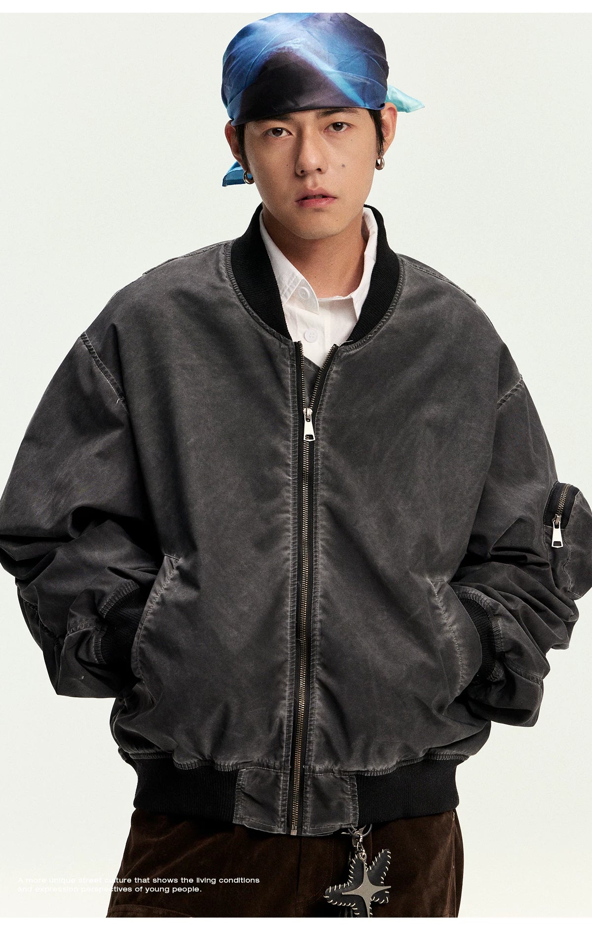 CoosRetro Vintage Contrast Jacket