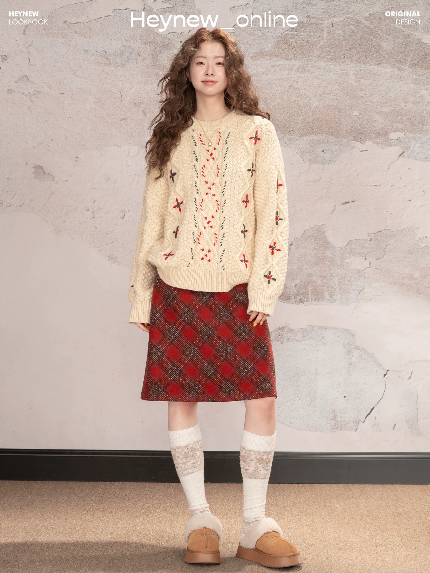 LOVEHEYNEW Temperament Retro Loose Lazy Sweater