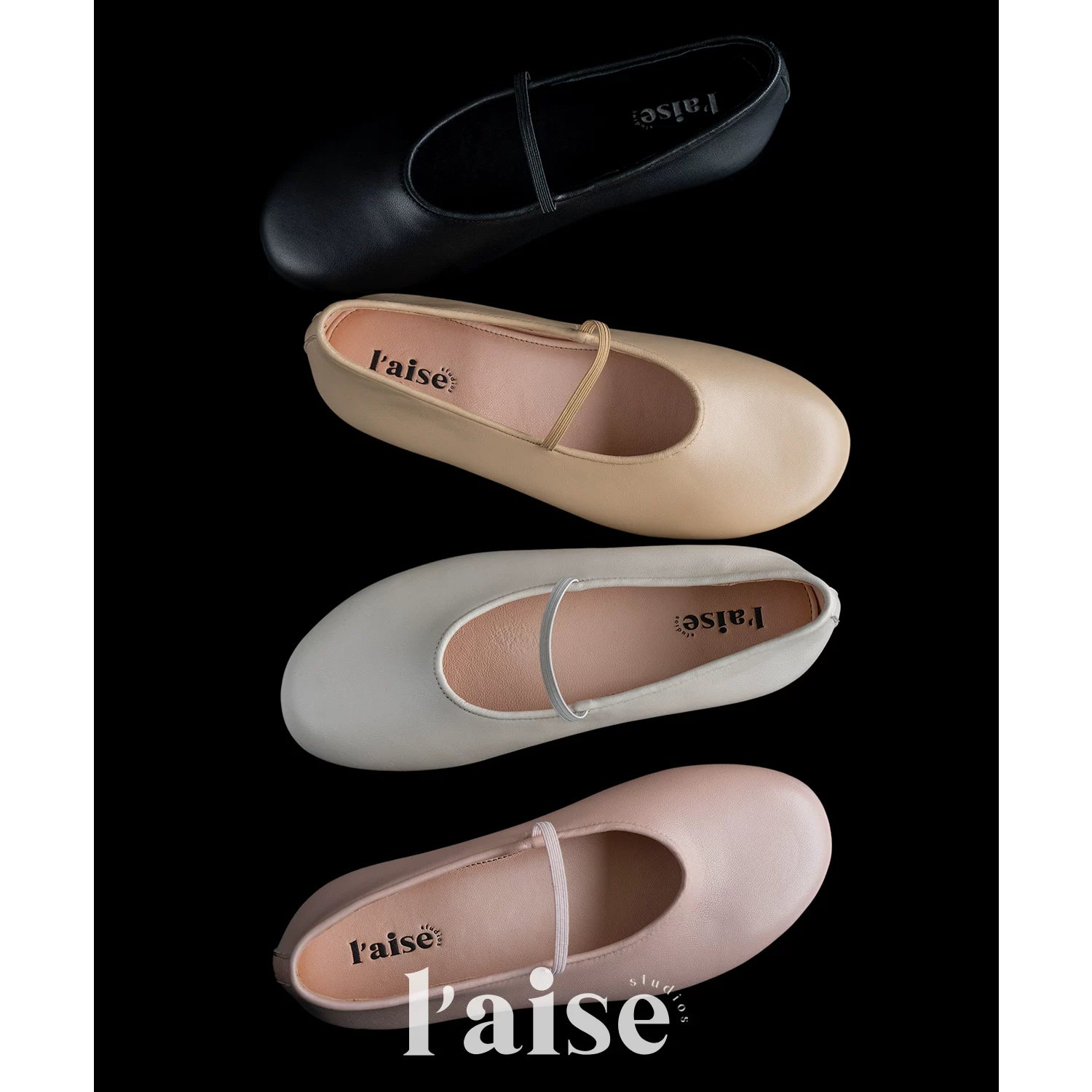 L'aise Retro Minimalist Soft Leather Shoes