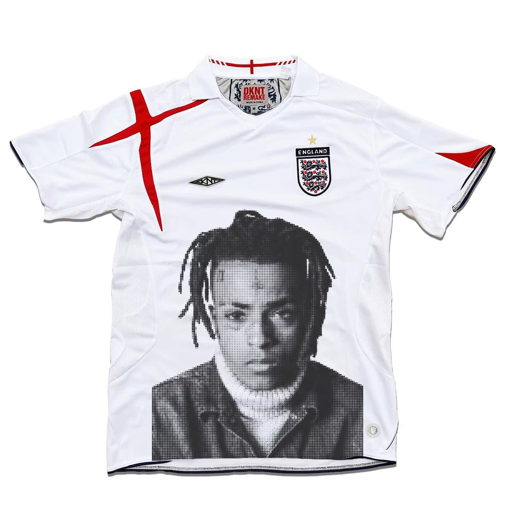 KANYE  REMAKE Portrait Print Casual Tee