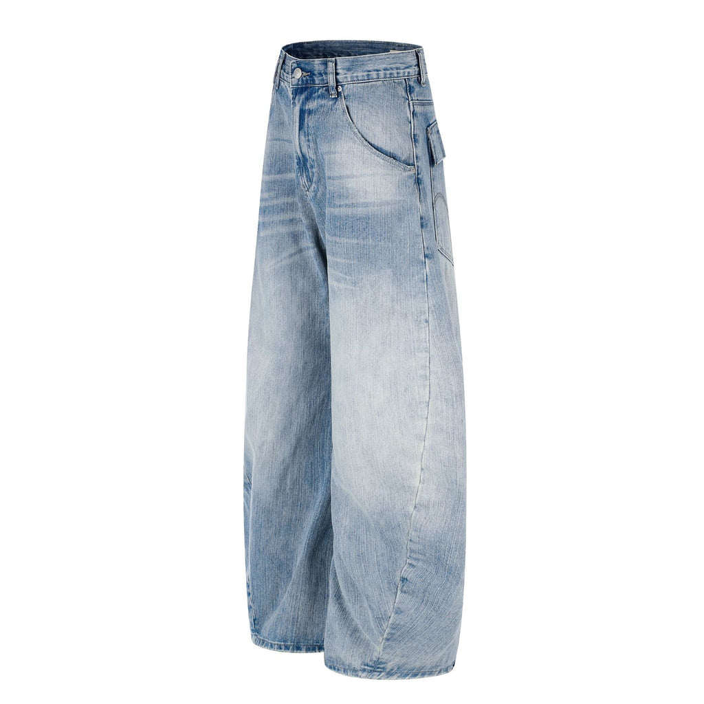 11KN Retro Loose Old Stitched Jeans