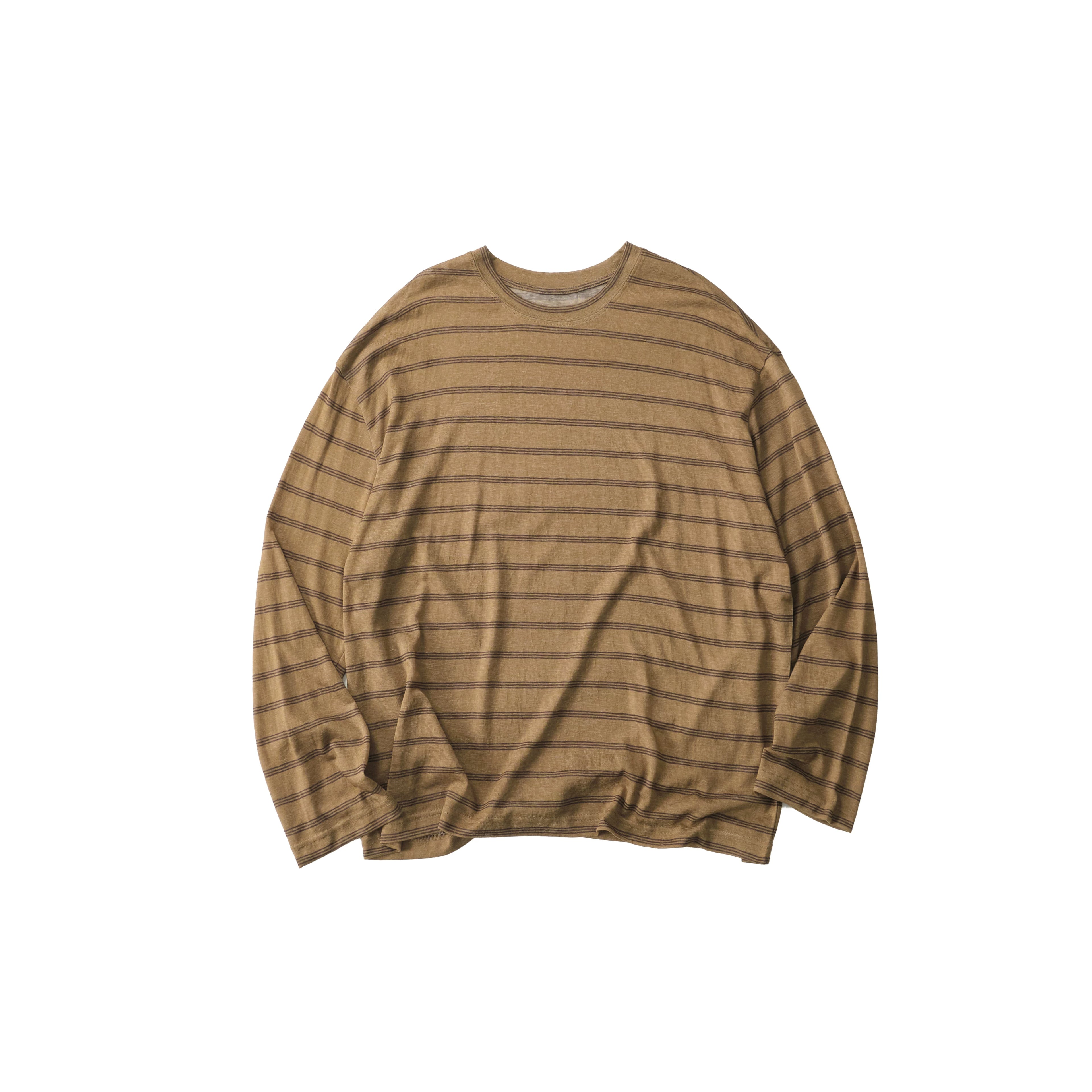 LIVINGTOWN Vintage Simple Casual Loose Striped Long Sleeve