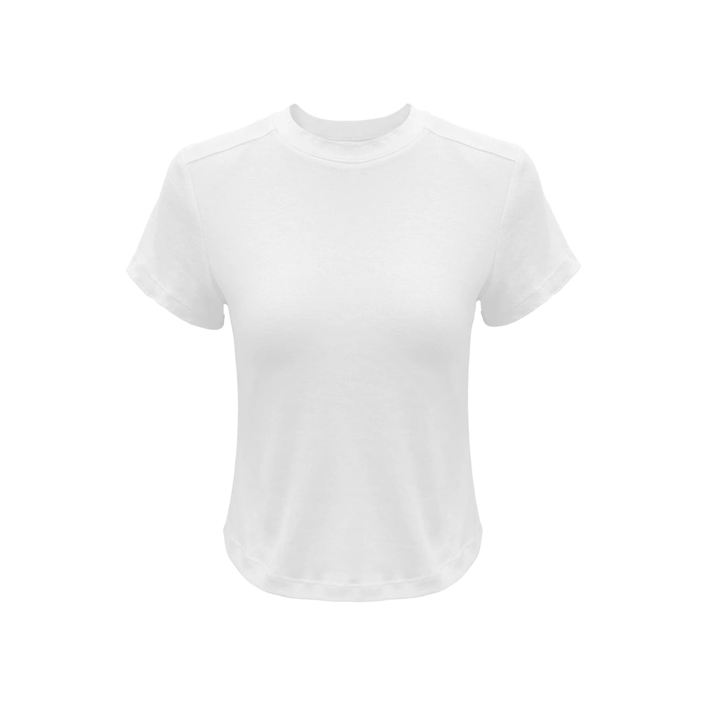 Veryrareme Short Front Shoulder Waist Casual Tee