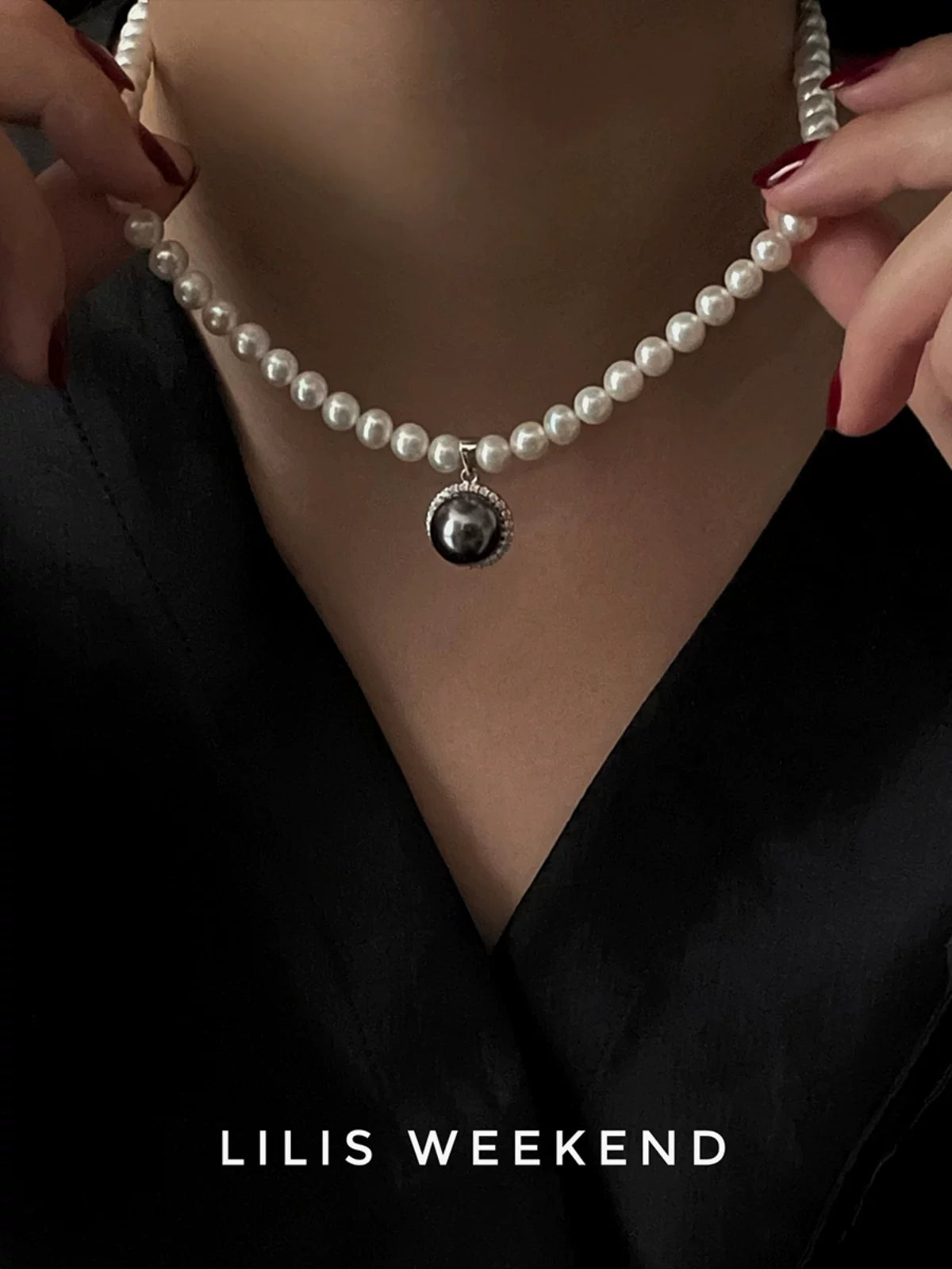 Lilis Weekend Stylish Vintage Natural Freshwater Pearl Necklace