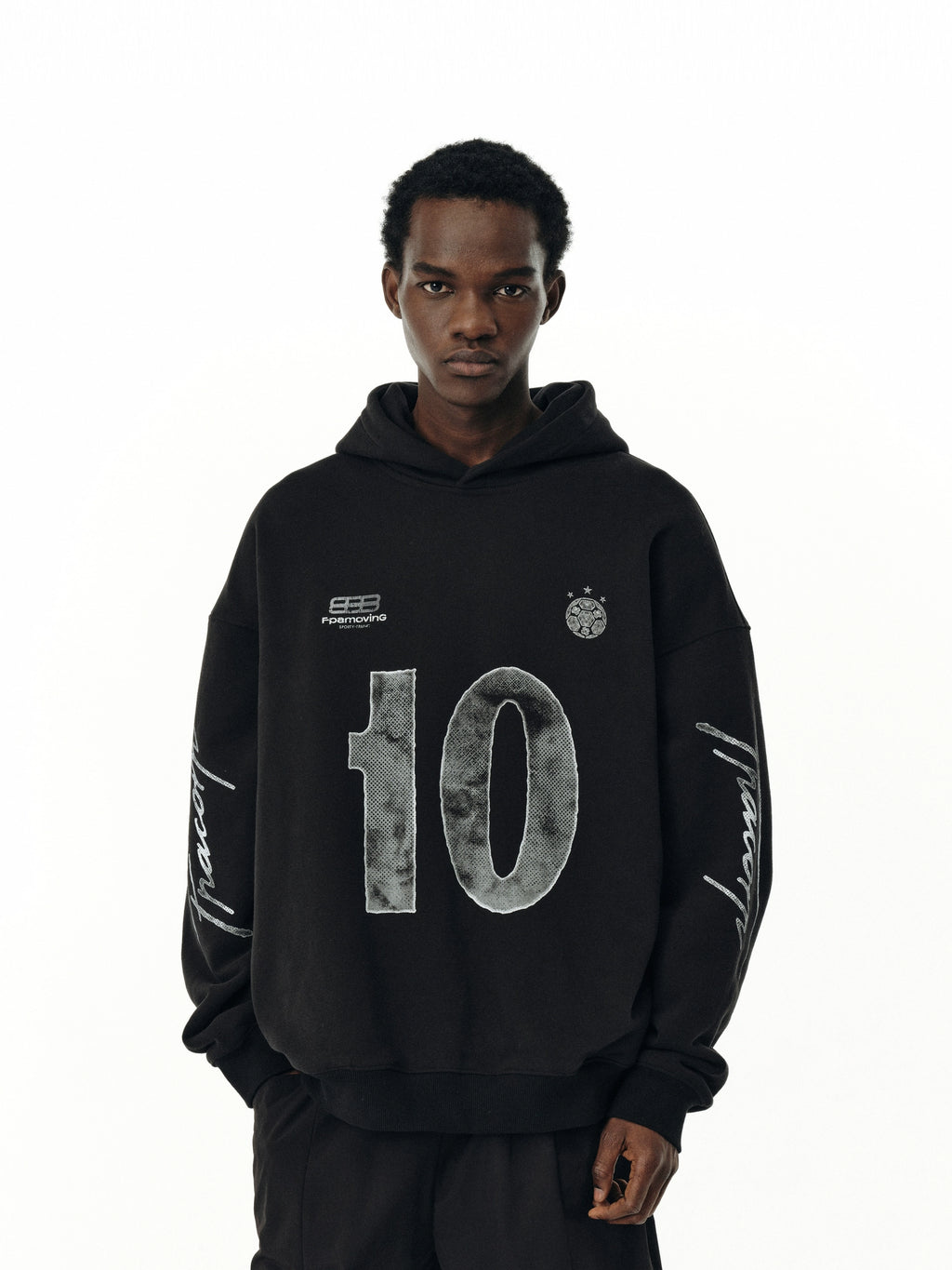 FPA Hooded Digital Retro Mottled Sweater