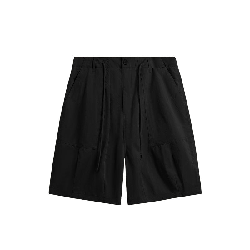 INF Wrinkled Outdoor Wide Leg Shorts