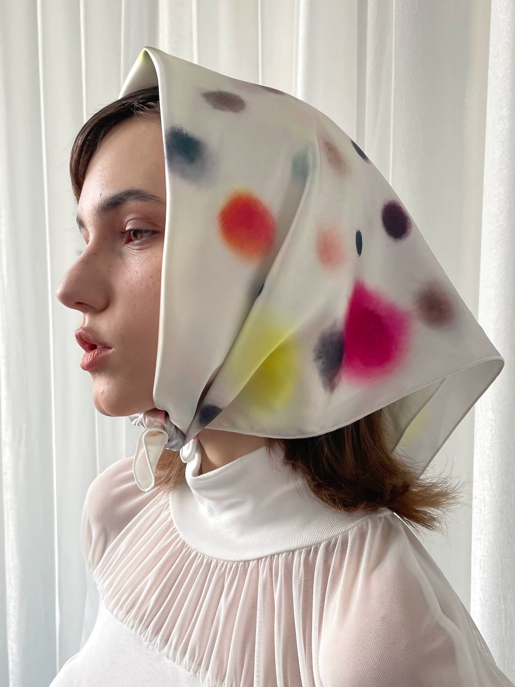 Loosesmell Polka Dot Print Headscarf