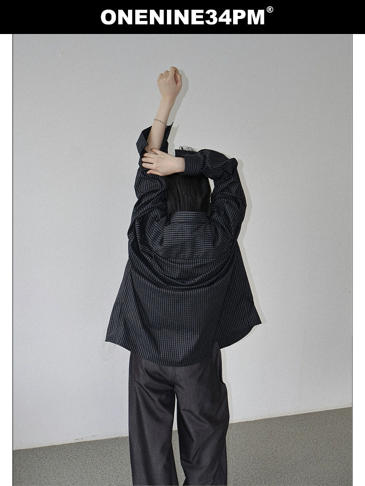 ONENINE34PM Slack Plaid Shirt