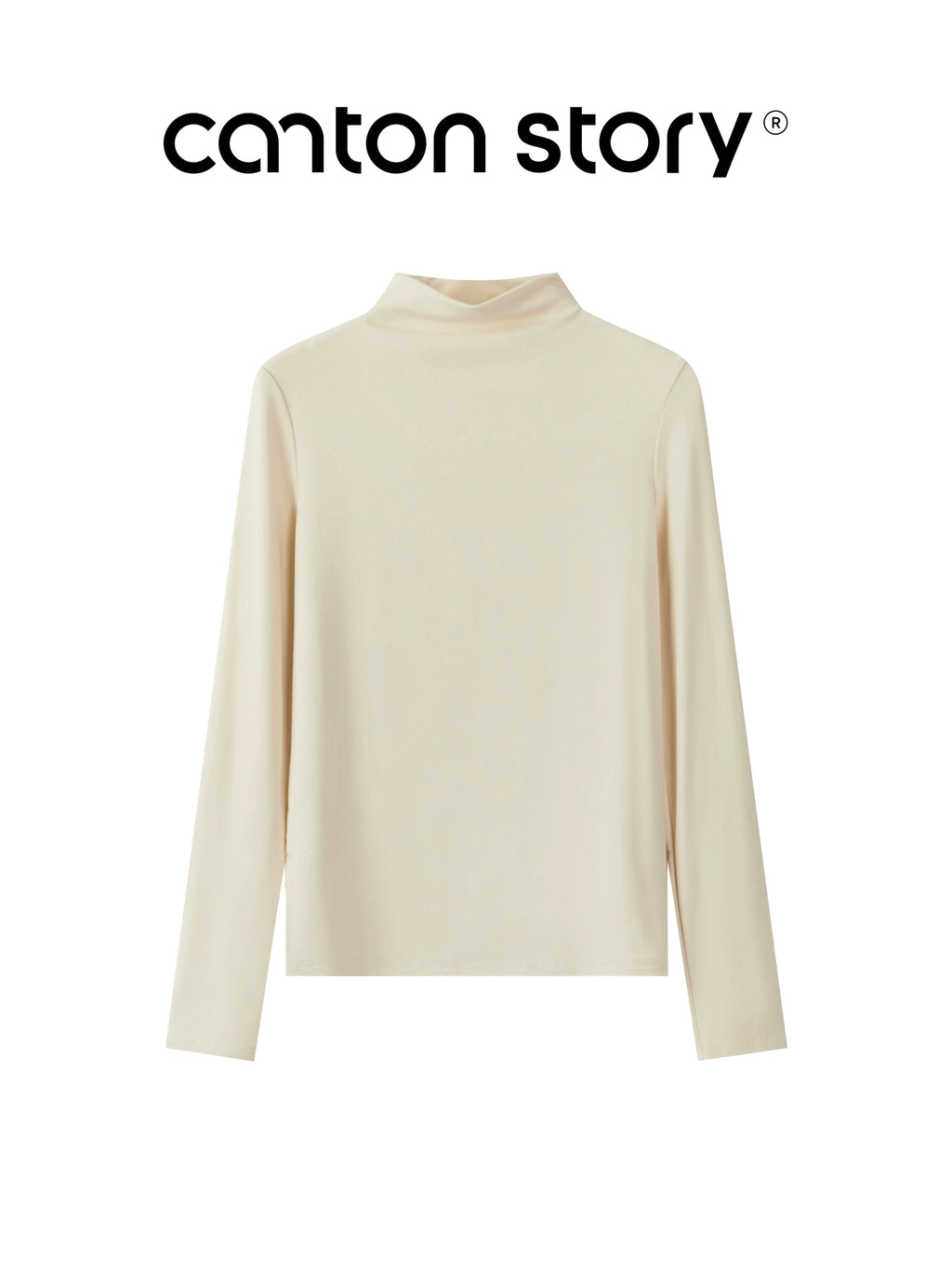 Cantonstory Shoulder Casual Versatile Bottom Shirt