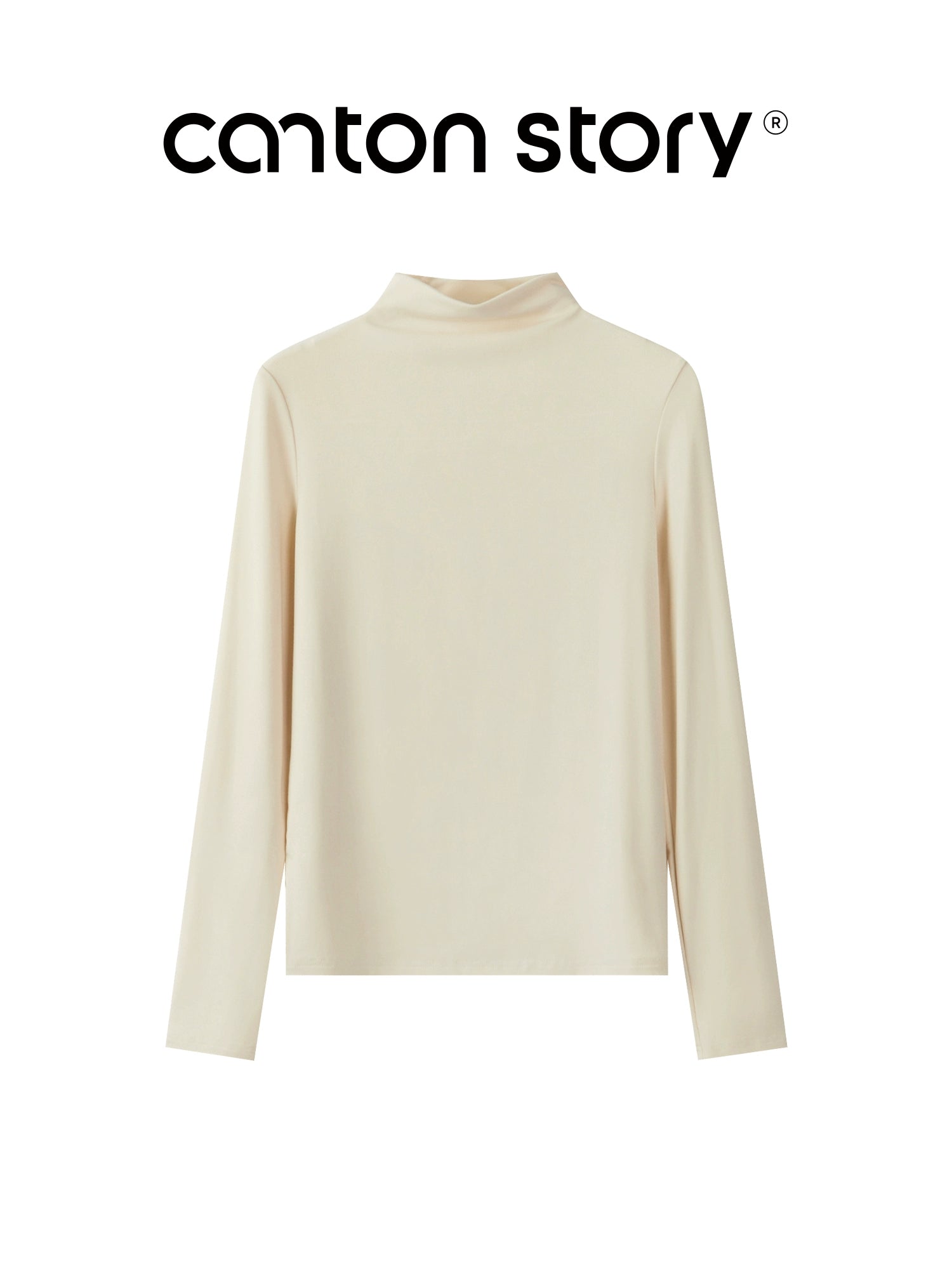 Cantonstory Shoulder Casual Versatile Bottom Shirt