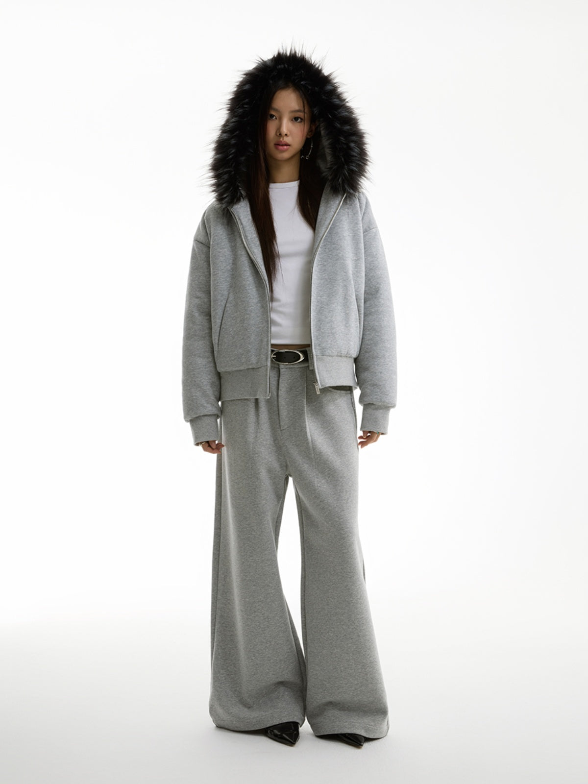 FUNKYFUN Plush Cotton Thickened Cotton Jacket