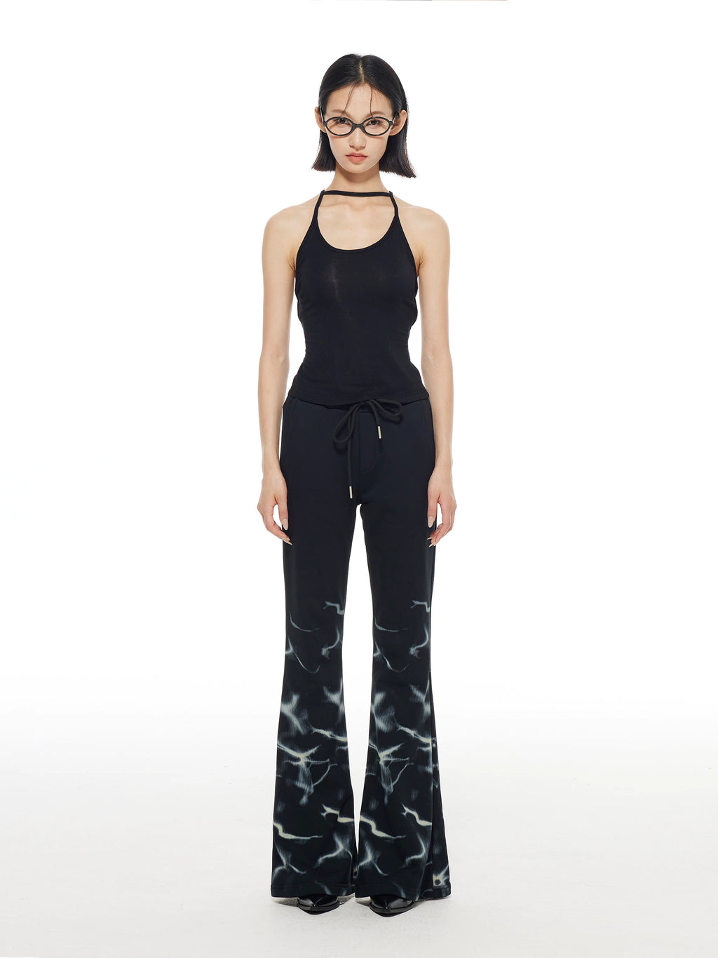THELIGHT Flash Print Casual Micro Sweatpants