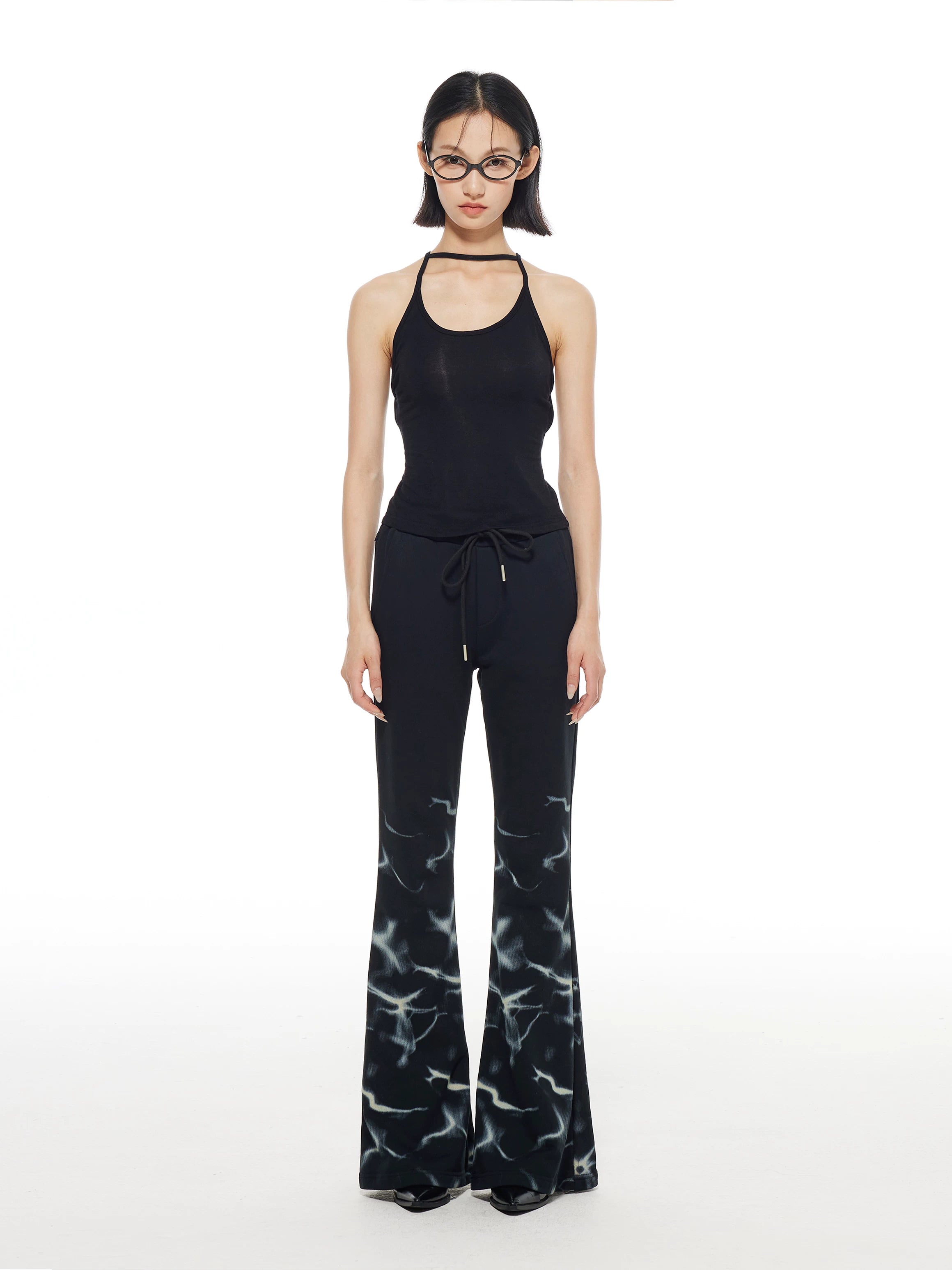 THELIGHT Flash Print Casual Micro Sweatpants