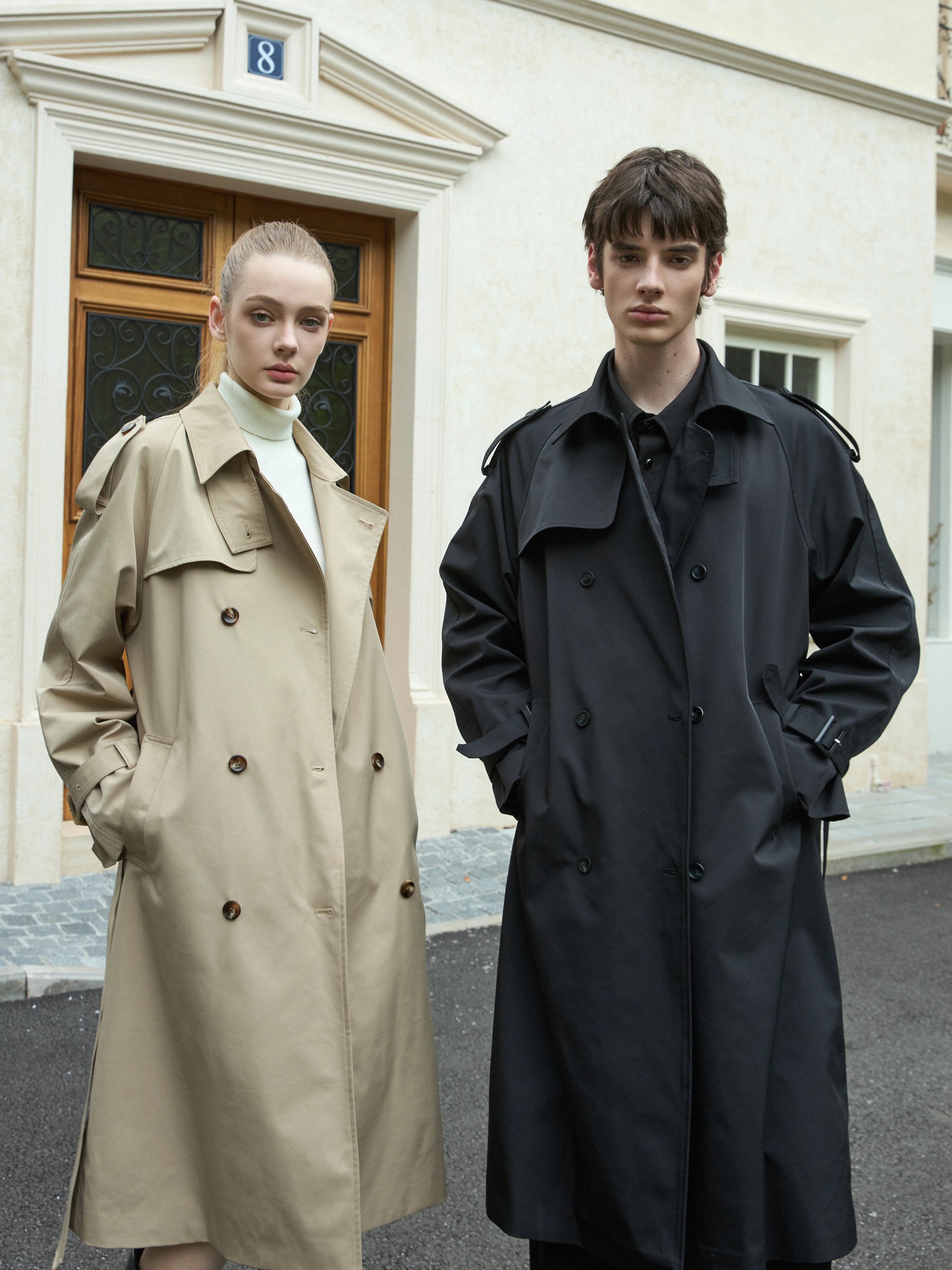 Stay The Night Double-breasted Lapel Trench Coat