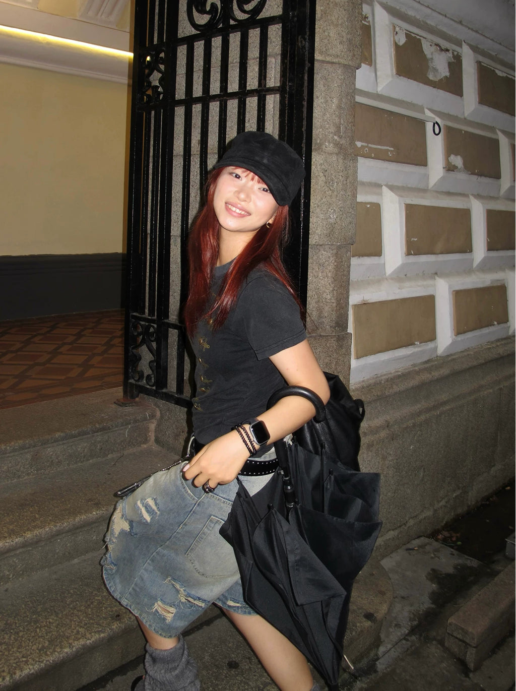 EAHO Shoulder Casual Versatile Tee