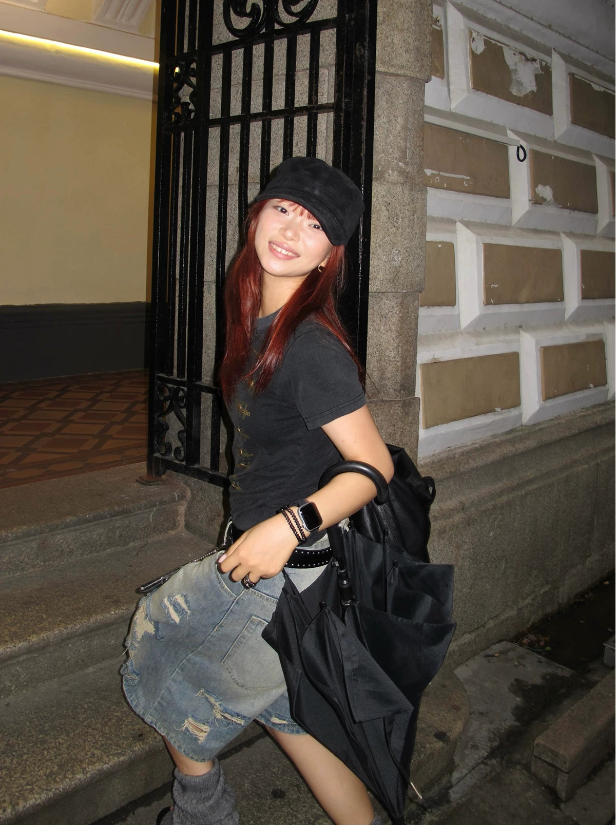 EAHO Shoulder Casual Versatile Tee
