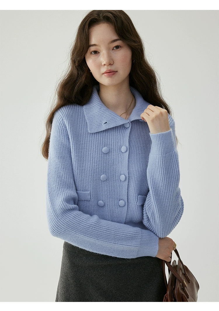 VOOE Skinny Short Knitted Sweater Cardigan