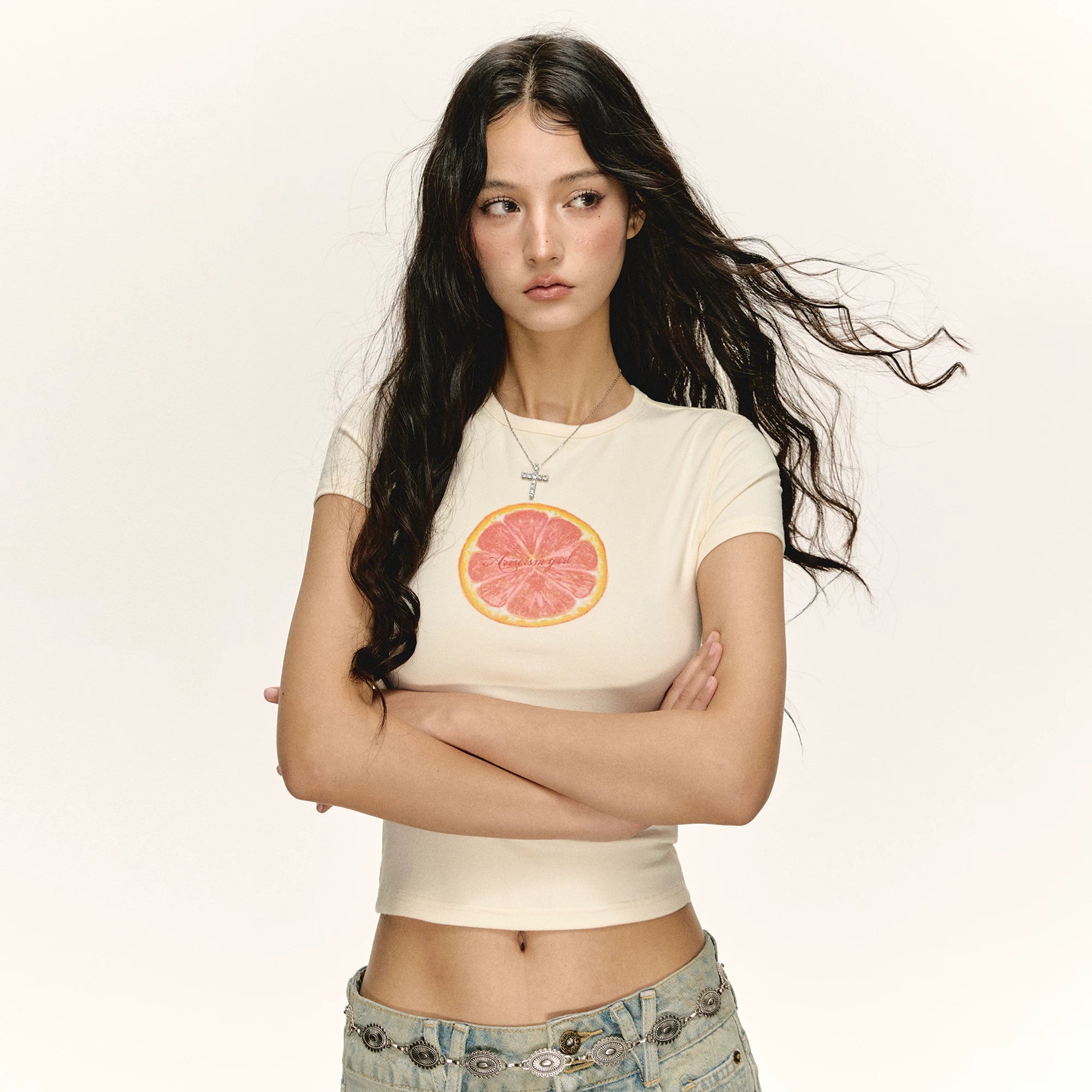 Ariseism Casual Round Neck Slim Tee