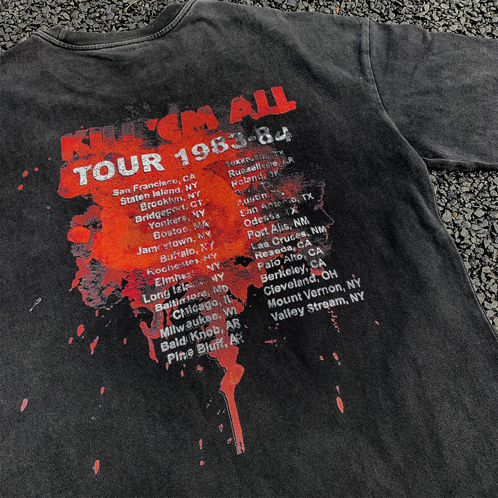 Wang Youbing Studio! METALLICA 260g 100% Cotton Tee