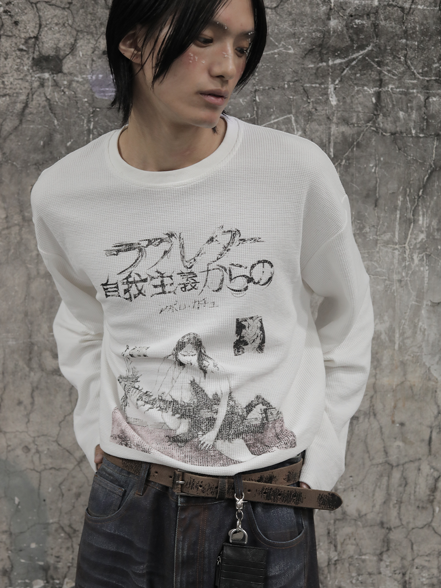 JCAESAR Egoism Waffle Long Sleeve
