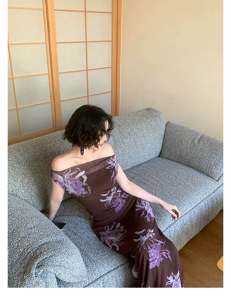 KELIFAN Retro Waist and Thin Dress