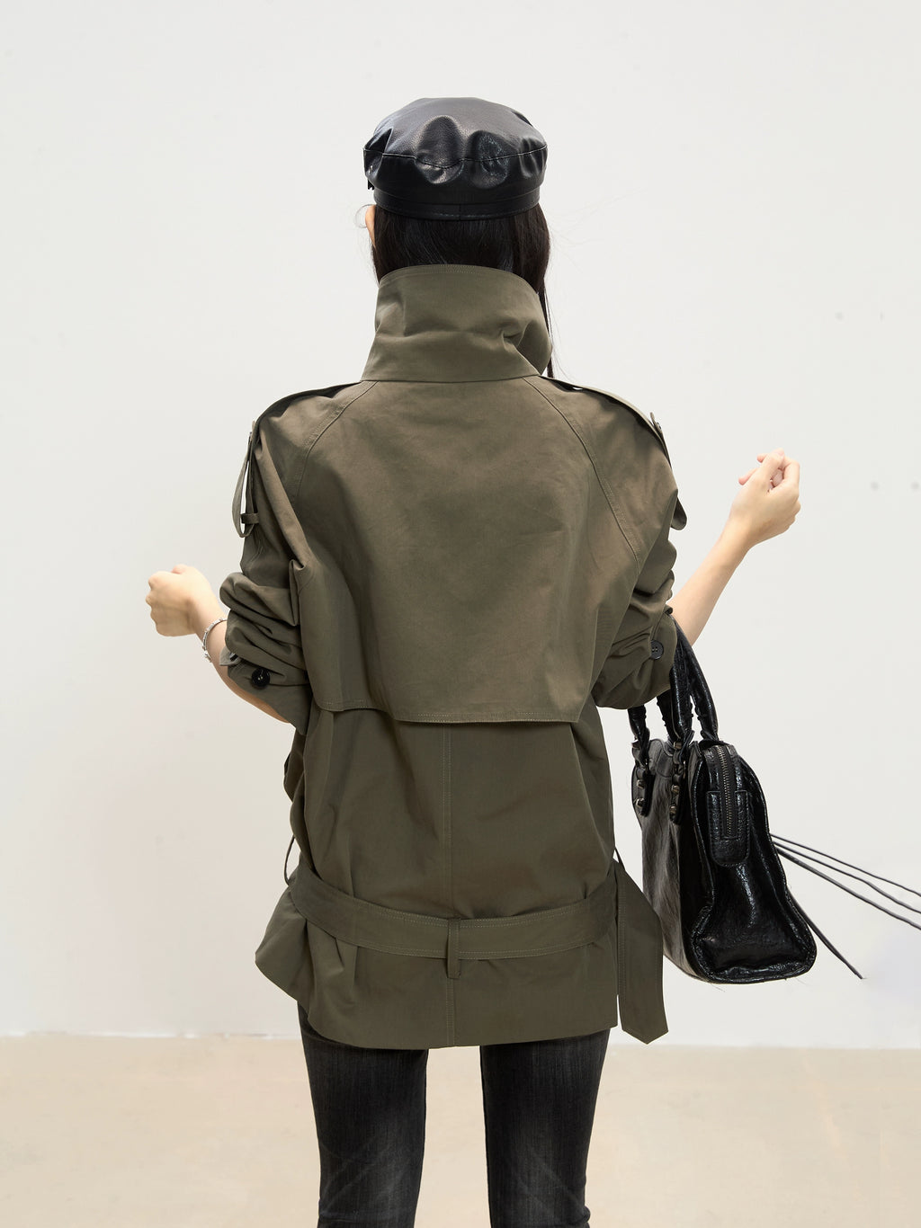 WITHMIN Loose and Thin Casual Versatile Trench Coat