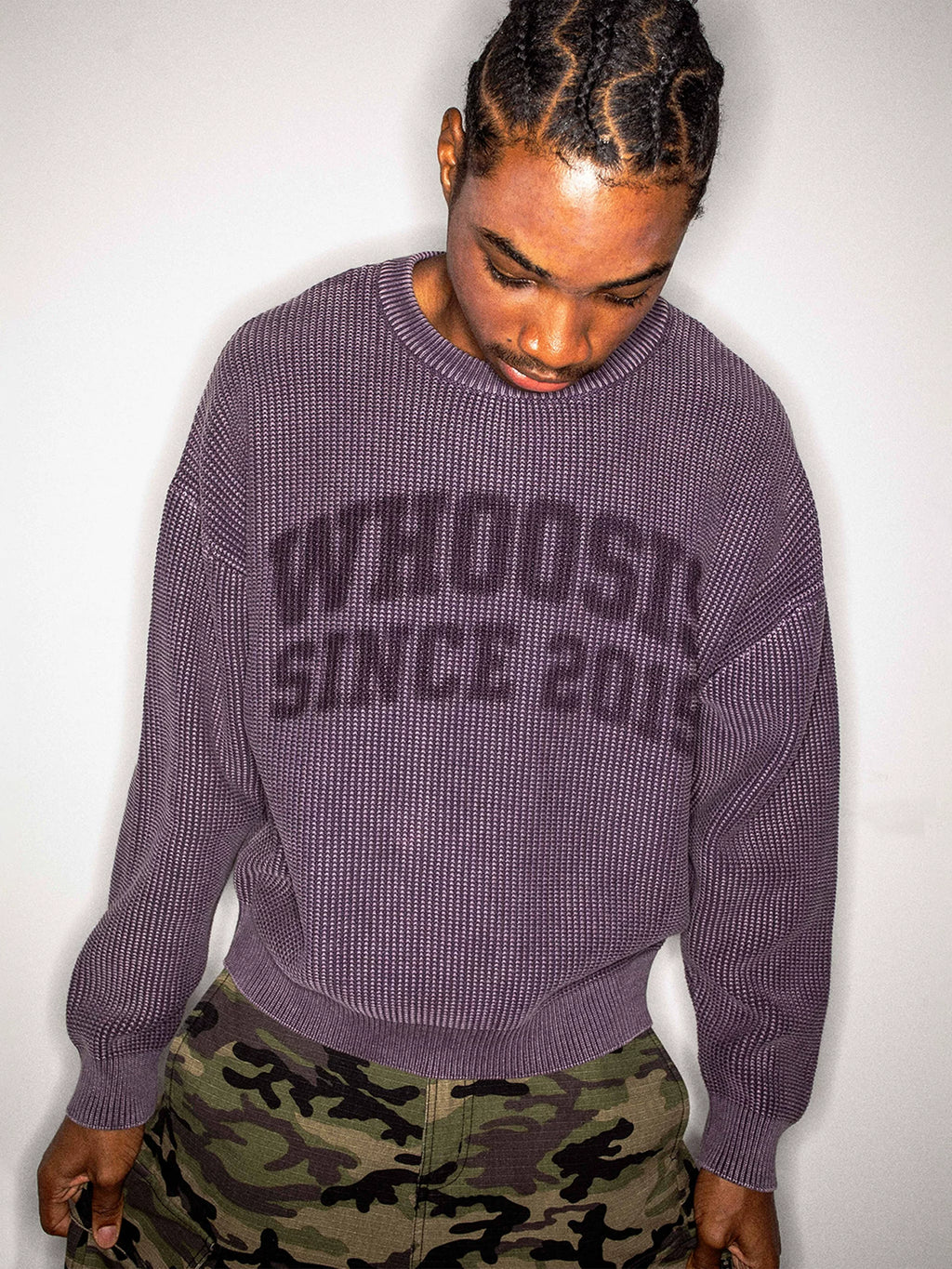 WHOOSIS Vintage Versatile Crew Neck Sweater