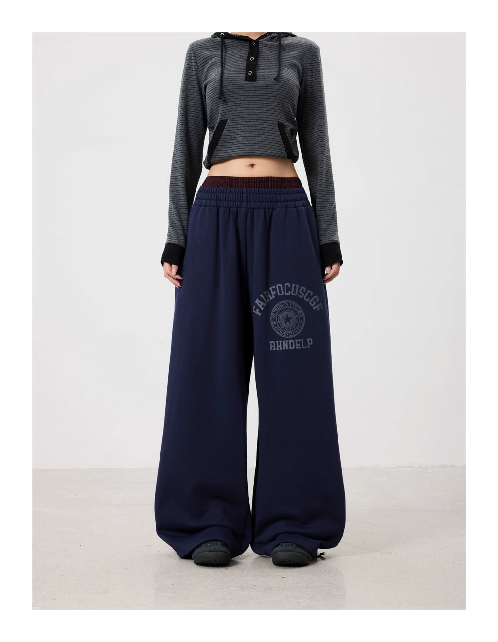 BTSG Vintage Badge Printed Sweatpants