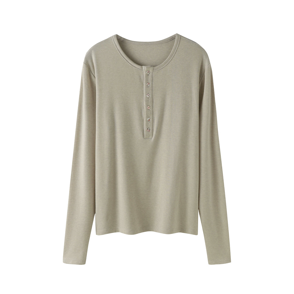 DIMC Tencel Wool Slim Fit Breathable Micro Elastic Long Sleeve
