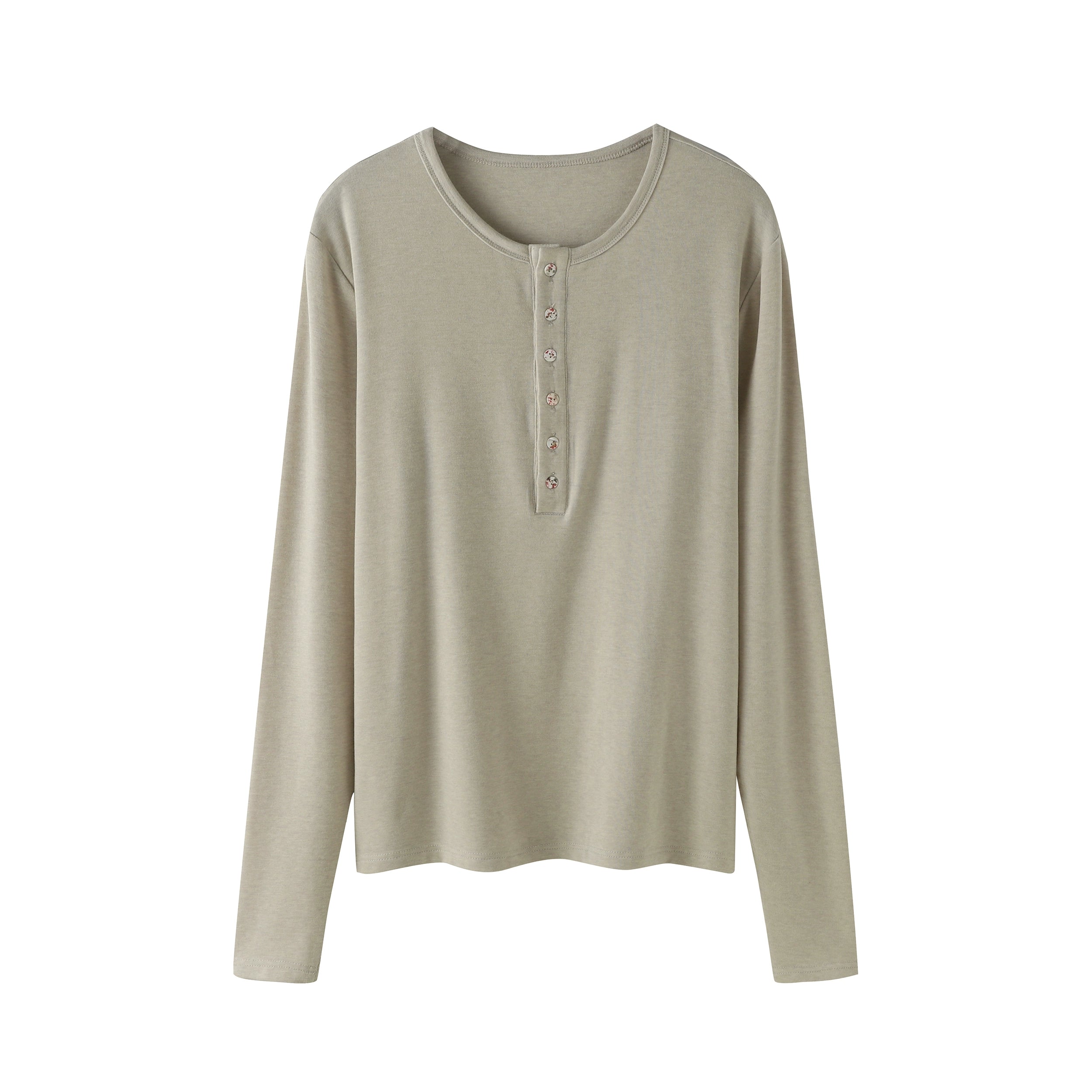 DIMC Tencel Wool Slim Fit Breathable Micro Elastic Long Sleeve