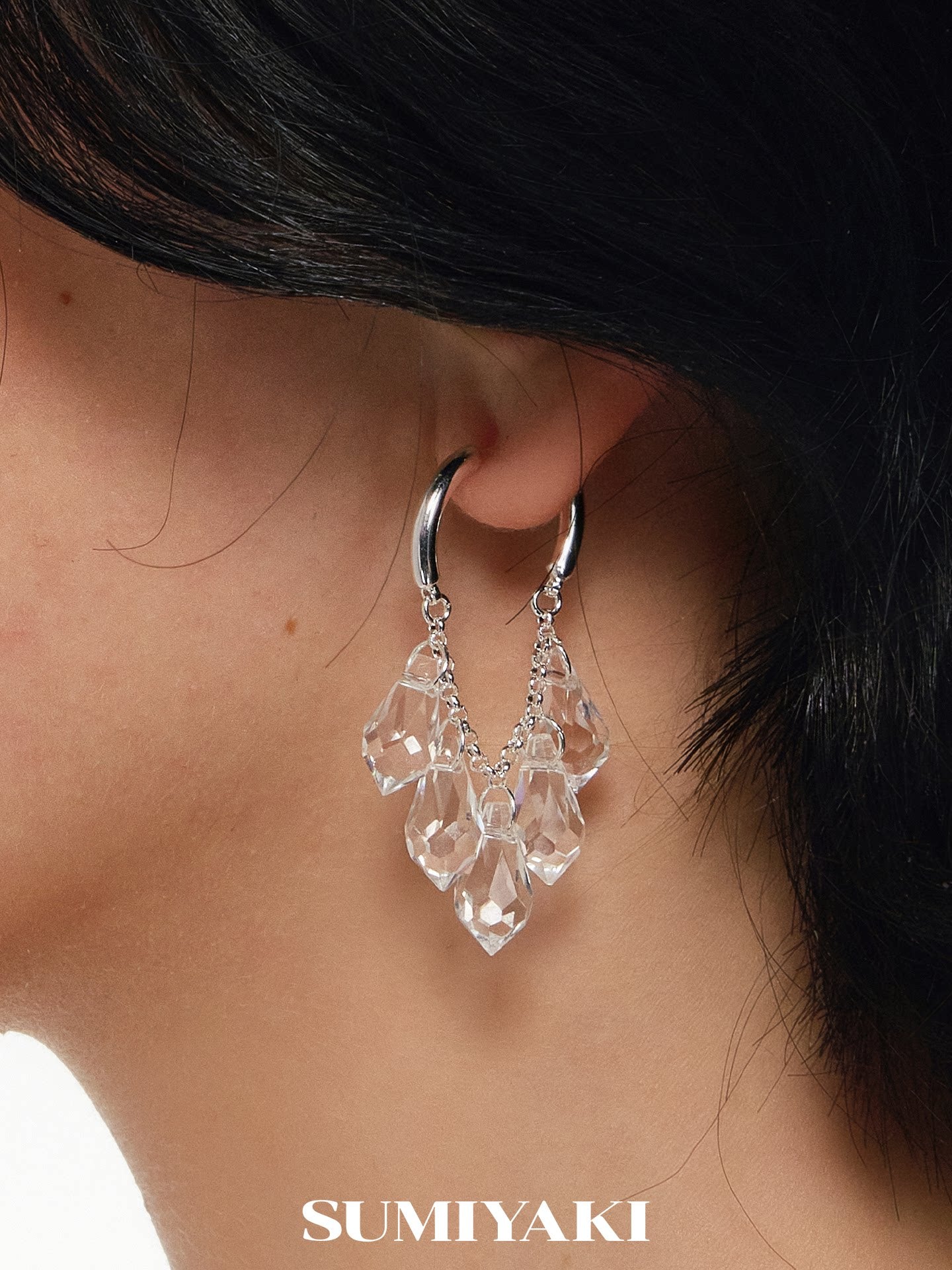 SUMIYAKI Niche High-end Crystal Earrings