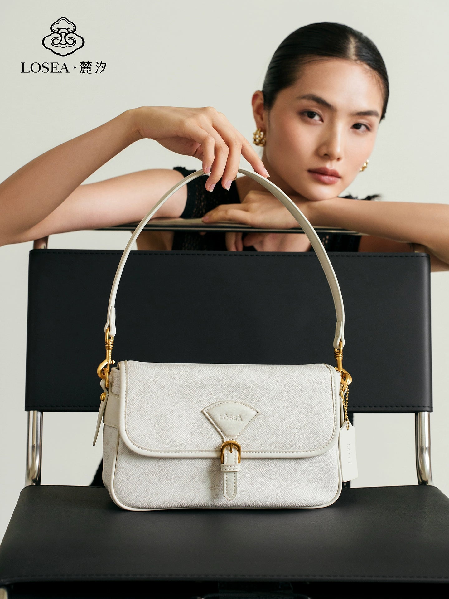 LOSEA Ruyi Moire Underarm Shoulder Bag